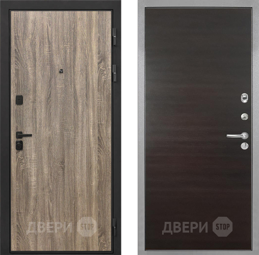 Дверь Интекрон (INTECRON) Профит Black Дуб Турин Гладкая Эковенге поперечный в Луховицах