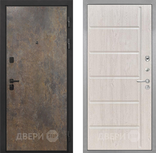 Дверь Интекрон (INTECRON) Профит Black Гранж ФЛ-102 Сосна белая в Луховицах