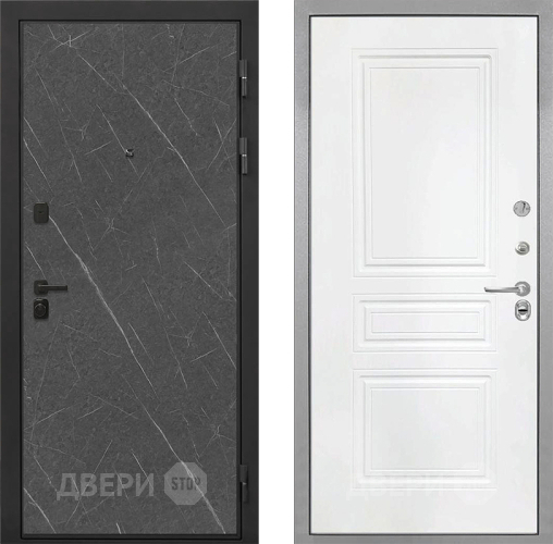 Дверь Интекрон (INTECRON) Профит Black Гранит Лава Оникс ФЛ-243 Белый матовый в Луховицах