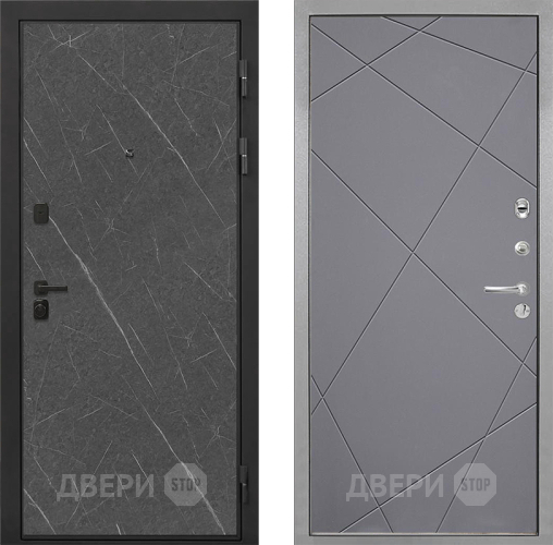 Входная металлическая Дверь Интекрон (INTECRON) Профит Black Гранит Лава Оникс Лучи-М Графит софт в Луховицах