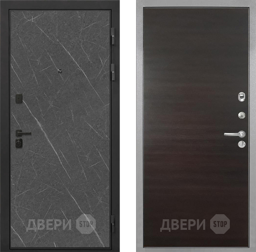 Дверь Интекрон (INTECRON) Профит Black Гранит Лава Оникс Гладкая Эковенге поперечный в Луховицах