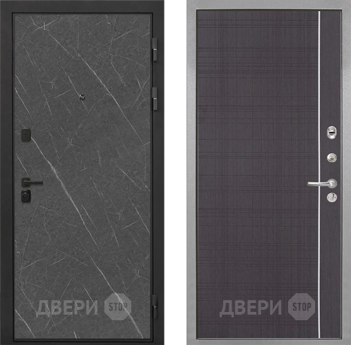Входная металлическая Дверь Интекрон (INTECRON) Профит Black Гранит Лава Оникс В-07 с молдингом Венге в Луховицах
