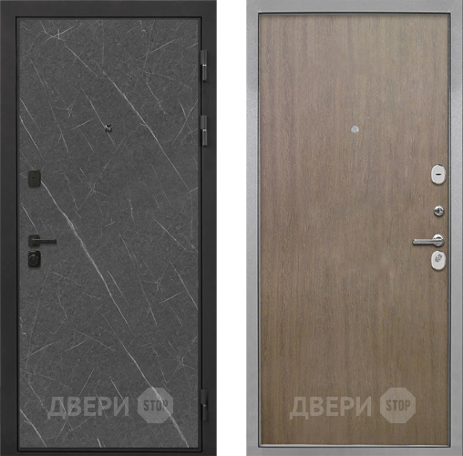 Входная металлическая Дверь Интекрон (INTECRON) Профит Black Гранит Лава Оникс Гладкая шпон Венге коричневый в Луховицах