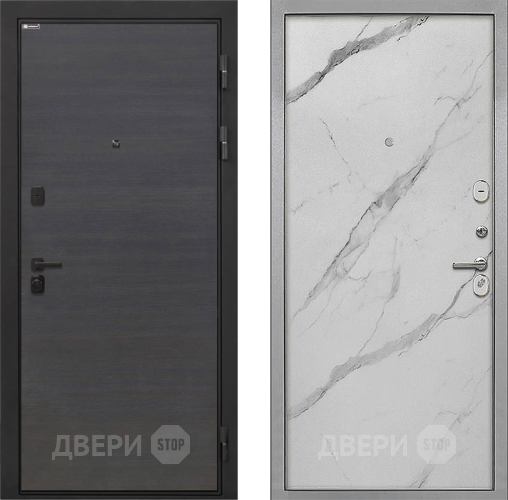 Дверь Интекрон (INTECRON) Профит Black Эковенге Гладкая Мрамор натуральный арктик в Луховицах
