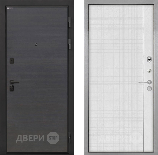 Входная металлическая Дверь Интекрон (INTECRON) Профит Black Эковенге В-07 с молдингом Лофт белый в Луховицах