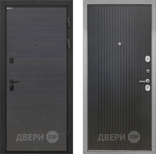 Входная металлическая Дверь Интекрон (INTECRON) Профит Black Эковенге ФЛ-295 Лофт черный в Луховицах