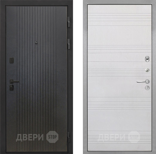 Входная металлическая Дверь Интекрон (INTECRON) Профит Black ФЛ-295 ФЛ-316 Белый ясень в Луховицах