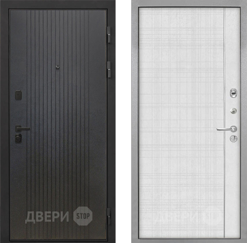 Дверь Интекрон (INTECRON) Профит Black ФЛ-295 В-07 с молдингом Лофт белый в Луховицах