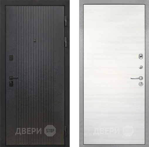 Дверь Интекрон (INTECRON) Профит Black ФЛ-295 Гладкая Дуб сильвер поперечный в Луховицах