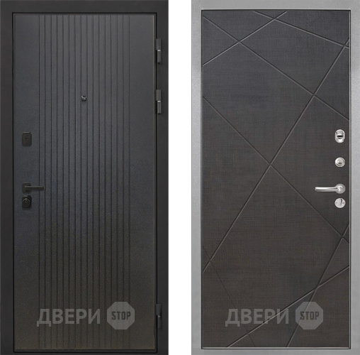 Входная металлическая Дверь Интекрон (INTECRON) Профит Black ФЛ-295 Лучи-М Венге распил кофе в Луховицах