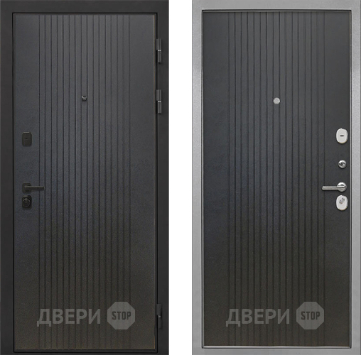 Входная металлическая Дверь Интекрон (INTECRON) Профит Black ФЛ-295 ФЛ-295 Лофт черный в Луховицах