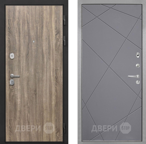 Дверь Интекрон (INTECRON) Гектор Дуб Турин Лучи-М Графит софт в Луховицах