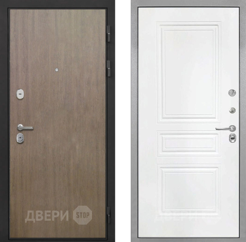 Дверь Интекрон (INTECRON) Гектор Венге Коричневый ФЛ-243 Белый матовый в Луховицах