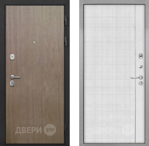 Входная металлическая Дверь Интекрон (INTECRON) Гектор Венге Коричневый В-07 с молдингом Лофт белый в Луховицах