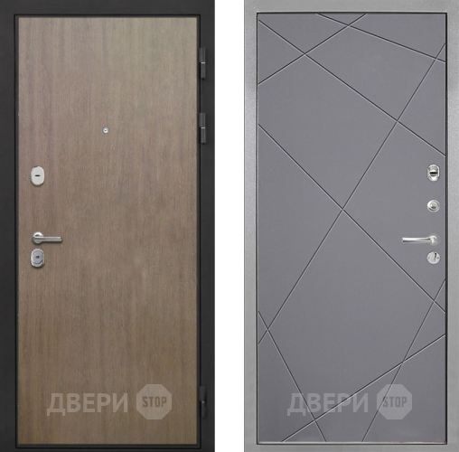Входная металлическая Дверь Интекрон (INTECRON) Гектор Венге Коричневый Лучи-М Графит софт в Луховицах