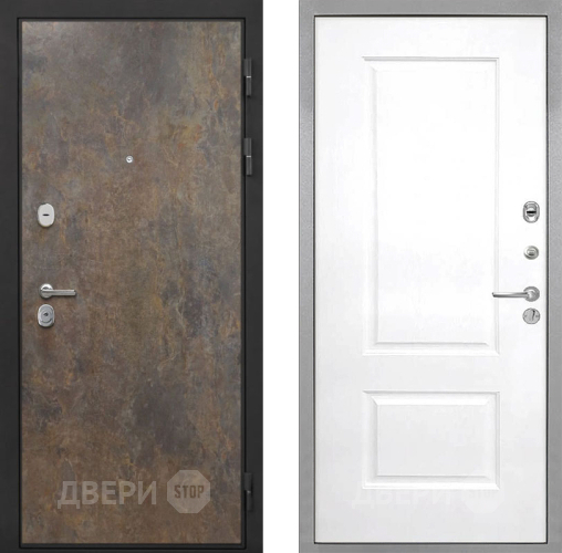 Входная металлическая Дверь Интекрон (INTECRON) Гектор Гранж Альба Роял Вуд белый в Луховицах