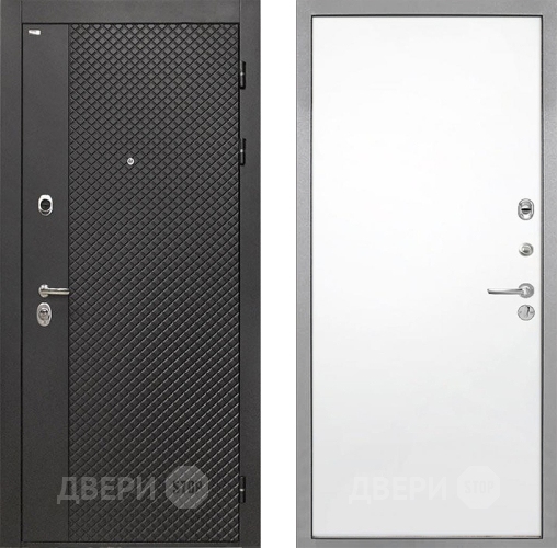 Входная металлическая Дверь Интекрон (INTECRON) Олимпия Black 4К Гладкая Силк Сноу в Луховицах