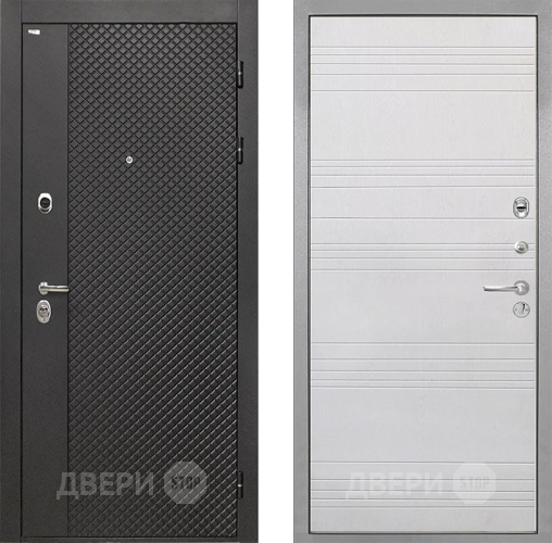 Входная металлическая Дверь Интекрон (INTECRON) Олимпия Black 4К ФЛ-316 Белый ясень в Луховицах