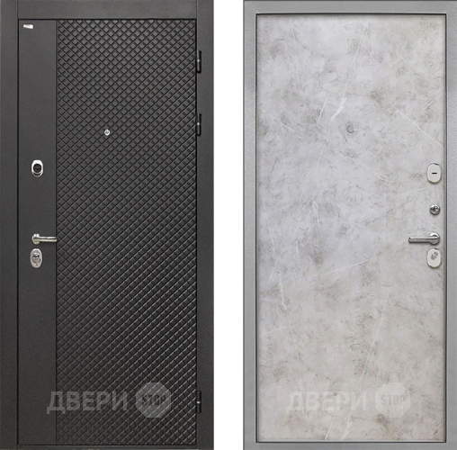 Дверь Интекрон (INTECRON) Олимпия Black 4К Гладкая Мрамор светлый в Луховицах