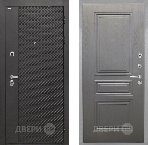 Входная металлическая Дверь Интекрон (INTECRON) Олимпия Black 4К ФЛ-243 Графит вуд дуб в Луховицах