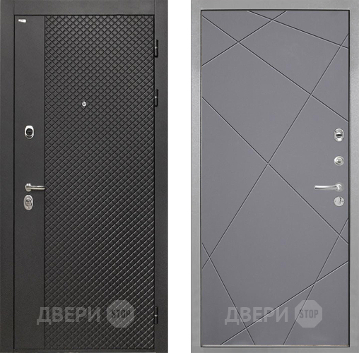 Входная металлическая Дверь Интекрон (INTECRON) Олимпия Black 4К Лучи-М Графит софт в Луховицах