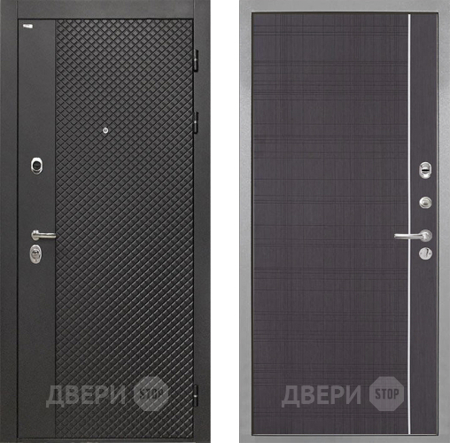 Входная металлическая Дверь Интекрон (INTECRON) Олимпия Black 4К В-07 с молдингом Венге в Луховицах