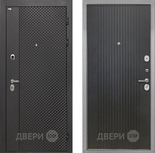 Входная металлическая Дверь Интекрон (INTECRON) Олимпия Black 4К ФЛ-295 Лофт черный в Луховицах