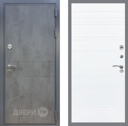 Дверь Рекс (REX) ФЛ-290 Line Силк Сноу в Луховицах