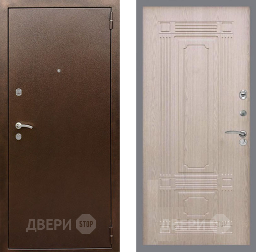 Дверь Рекс (REX) 1А Медный Антик FL-2 Беленый дуб в Луховицах