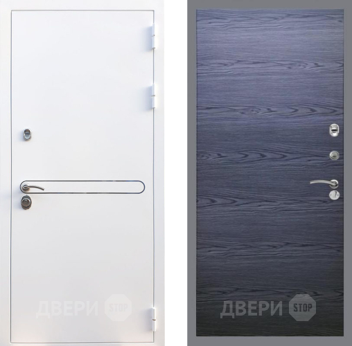 Входная металлическая Дверь Рекс (REX) 27 GL Дуб тангенальный черный в Луховицах