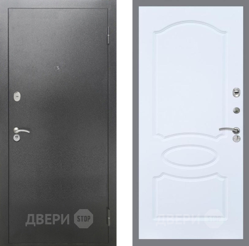 Дверь Рекс (REX) 2А Серебро Антик FL-128 Силк Сноу в Луховицах