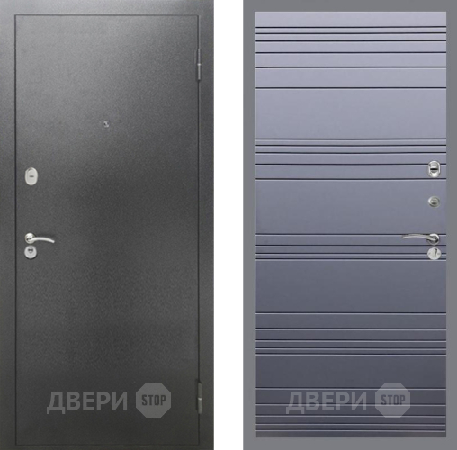 Дверь Рекс (REX) 2А Серебро Антик Line Силк титан в Луховицах