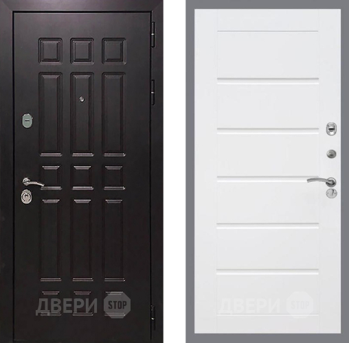 Входная металлическая Дверь Рекс (REX) 8 Сити Белый ясень в Луховицах