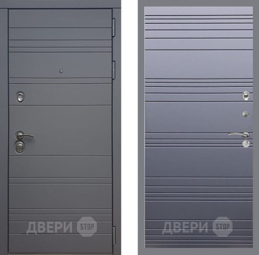 Входная металлическая Дверь Рекс (REX) 14 силк титан Line Силк титан в Луховицах