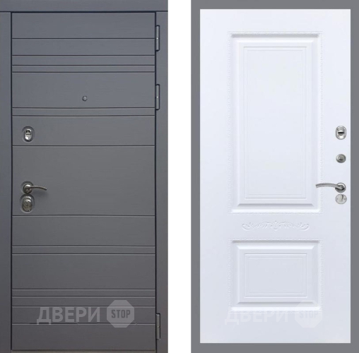 Дверь Рекс (REX) 14 силк титан Смальта Силк Сноу в Луховицах