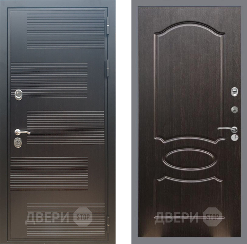 Входная металлическая Дверь Рекс (REX) премиум 185 FL-128 Венге светлый в Луховицах