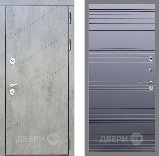 Входная металлическая Дверь Рекс (REX) 22 Line Силк титан в Луховицах