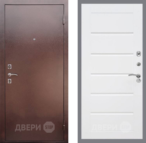 Входная металлическая Дверь Рекс (REX) 1 Сити Белый ясень в Луховицах