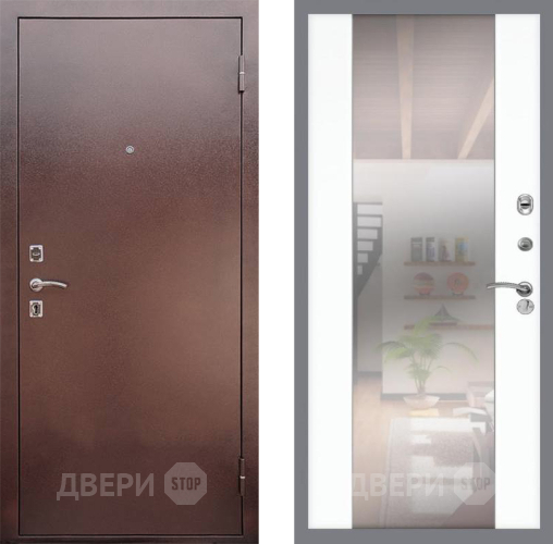 Дверь Рекс (REX) 1 СБ-16 Зеркало Силк Сноу в Луховицах