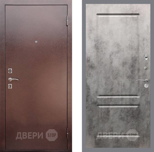 Входная металлическая Дверь Рекс (REX) 1 FL-117 Бетон темный в Луховицах