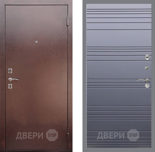 Входная металлическая Дверь Рекс (REX) 1 Line Силк титан в Луховицах