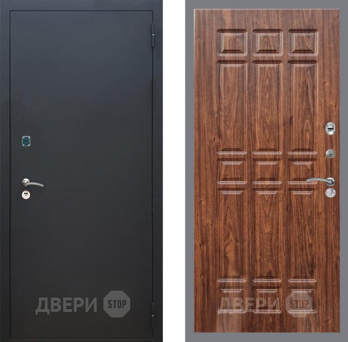 Дверь Рекс (REX) 1A Черный Муар FL-33 орех тисненый в Луховицах