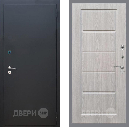 Дверь Рекс (REX) 1A Черный Муар FL-39 Беленый дуб в Луховицах