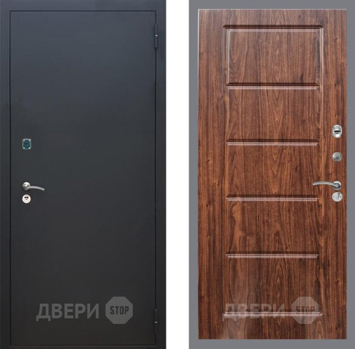 Дверь Рекс (REX) 1A Черный Муар FL-39 орех тисненый в Луховицах