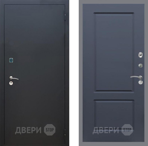 Дверь Рекс (REX) 1A Черный Муар FL-117 Силк титан в Луховицах