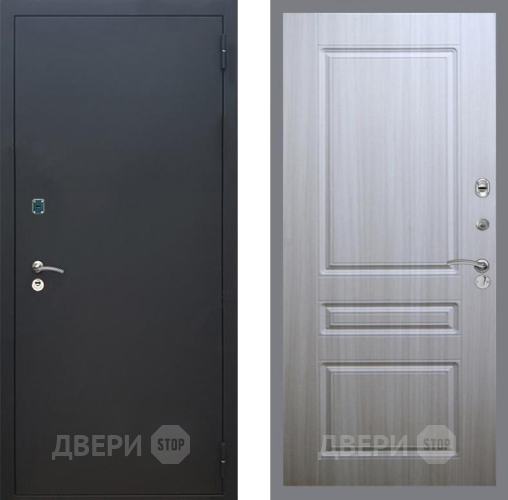 Дверь Рекс (REX) 1A Черный Муар FL-243 Сандал белый в Луховицах