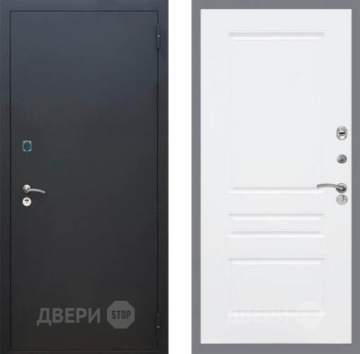 Дверь Рекс (REX) 1A Черный Муар FL-243 Силк Сноу в Луховицах