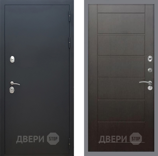 Входная металлическая Дверь Рекс (REX) 5 Черный Муар Сити Венге в Луховицах