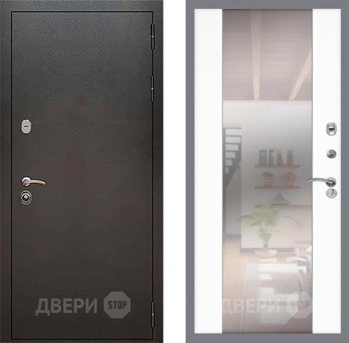 Дверь Рекс (REX) 5 Серебро Антик СБ-16 Зеркало Силк Сноу в Луховицах