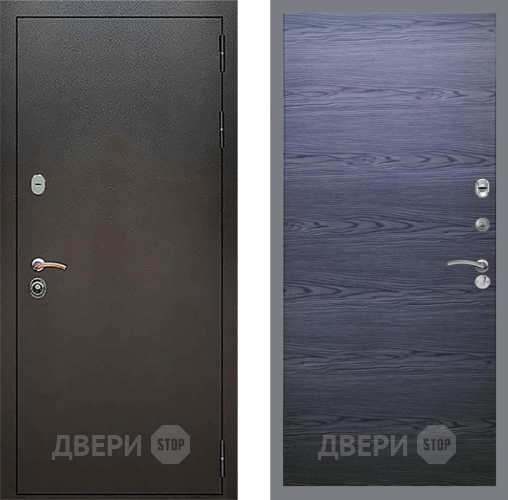 Дверь Рекс (REX) 5 Серебро Антик GL Дуб тангенальный черный в Луховицах
